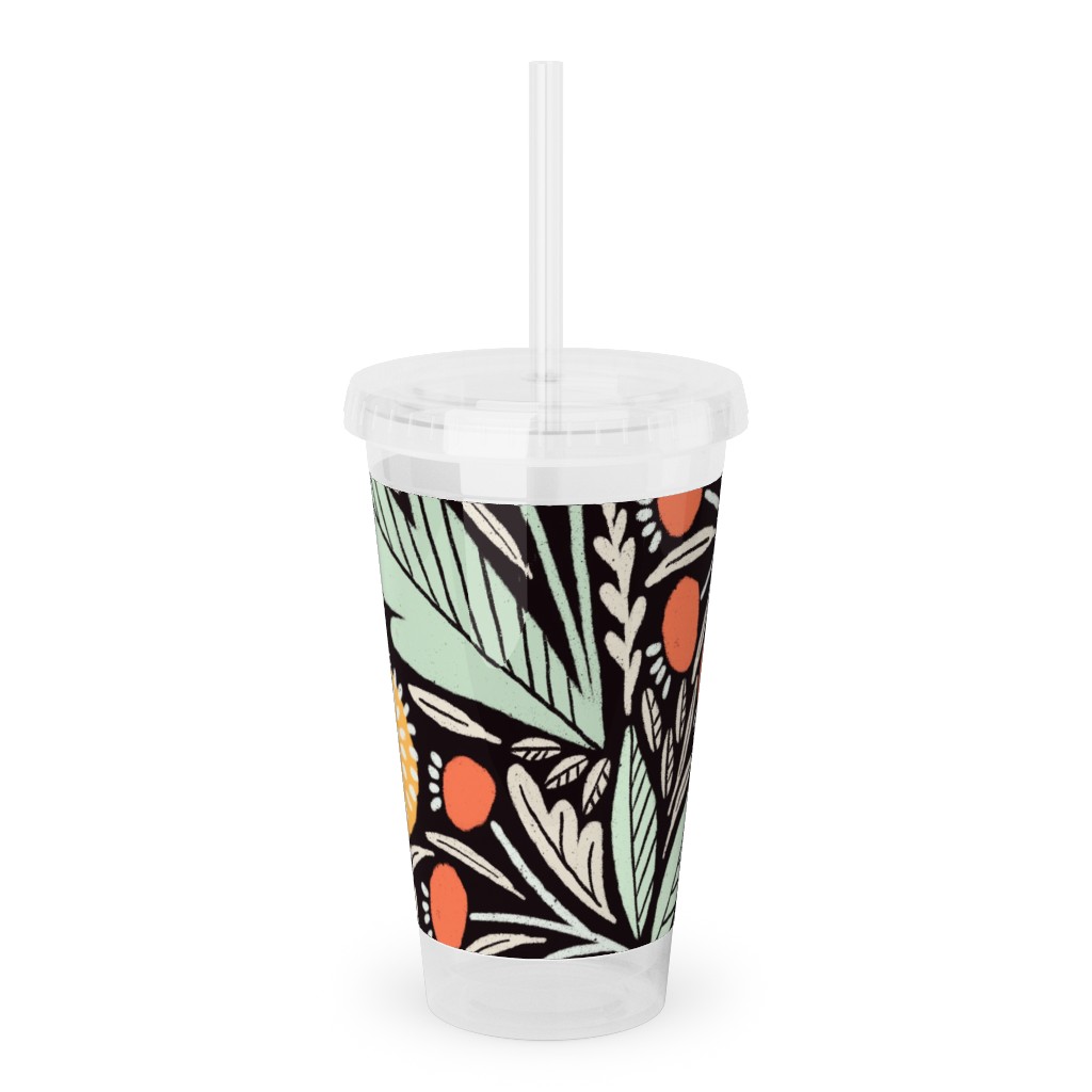 Astrid Dark Acrylic Tumbler with Straw Shutterfly