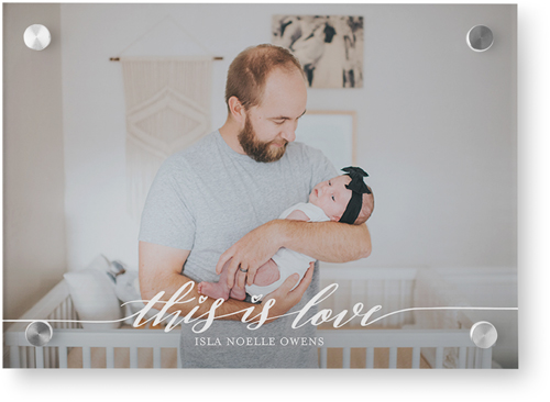 Love Is Wall Art, Single piece, Acrylic, 10x14, White, white