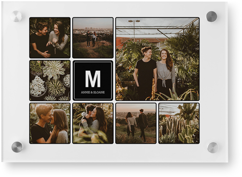 Photo Tiles Wall Art, Single piece, Acrylic, 10x14, Black, black