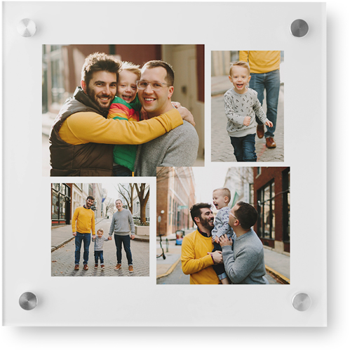 Connect Four Wall Art, Single piece, Acrylic, 12x12, White, white