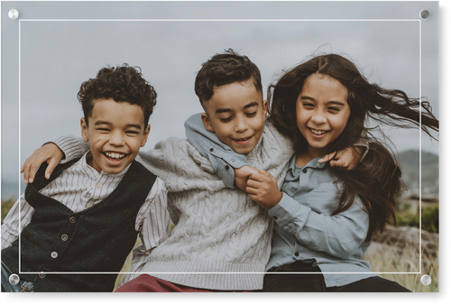 Floating Frame Wall Art, Single piece, Acrylic, 20x30, White, white