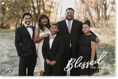 Blessed Letters Wall Art, Single piece, Acrylic, 24x36, White, white