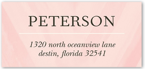 Holy Communion Girl Address Label, Pink, Matte, Tulip