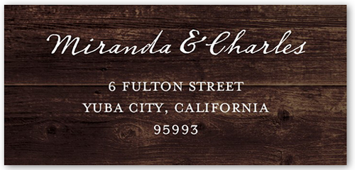 Ingrained Love Address Label, Brown, Matte, Brown