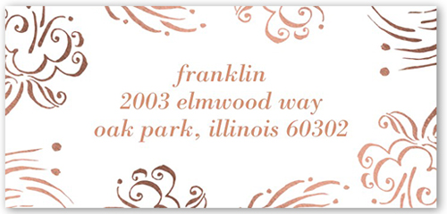Whimsy Ever After Address Label, Orange, Matte, Light Salmon