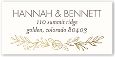 gilded perfection address label