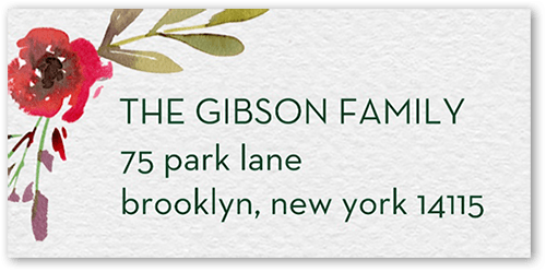 Gilded Frame Address Label, White, Address Label, Matte