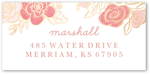 Pink Address Labels