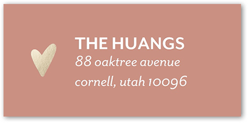 Our New Addition Address Label, Pink, Address Label, Matte, Desert Rose