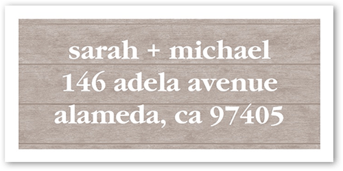 Minimal Rustic Address Label, Grey, Address Label, Matte, Suede