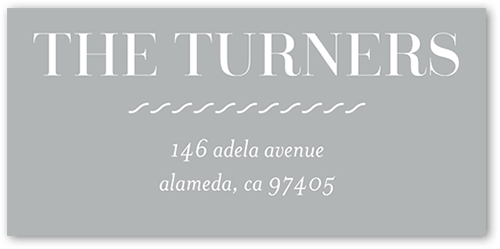 Deco Joy Address Label, Grey, Address Label, Matte, Smoke