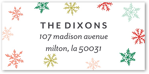 Snowflake Photo Collage Address Label by Yours Truly | Shutterfly