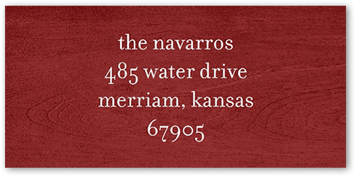 Watercolor Tree Address Label, Red, Address Label, Matte, Red