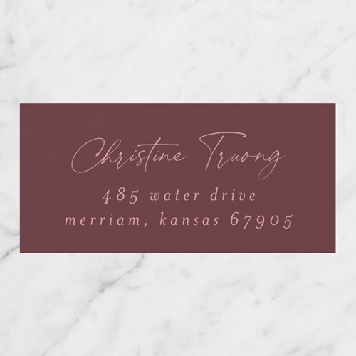 Graduate Gallery Address Label, Purple, Address Label, Matte