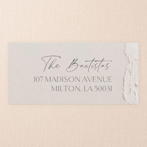 Torn Textures Wedding Address Label, Beige, Address Label, Matte, Apricot Mousse