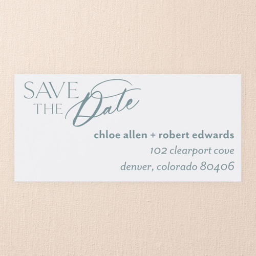 Glamorous Announcement Wedding Address Label, White, Address Label, Matte