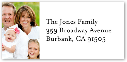 Classic Address Label, White, Matte