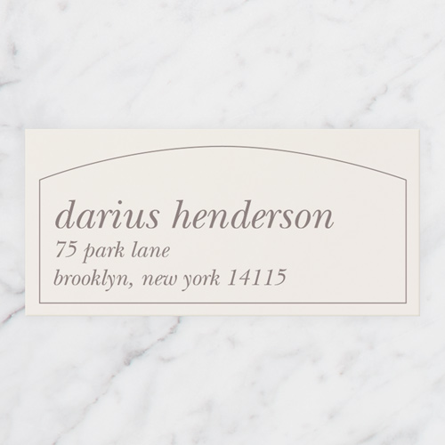 Stacked Scenes Address Label, Beige, Address Label, Matte, Cream