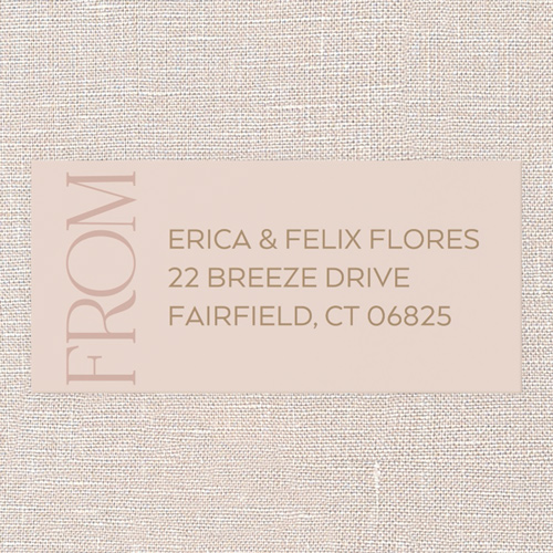 Casual Chic Address Label, Pink, Address Label, Matte