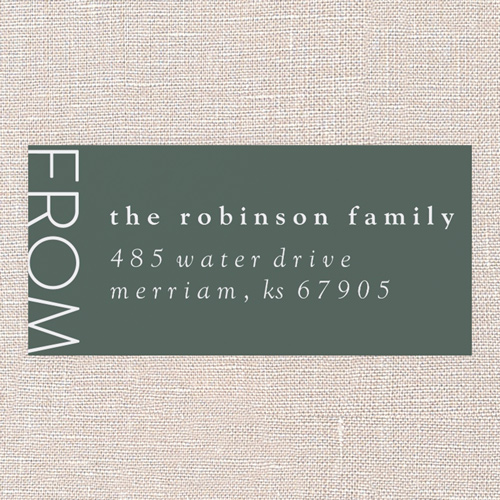 Modern Holiday Charm Address Label, White, Address Label, Matte, White