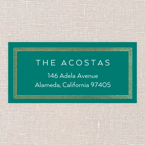 Retro Remarks Address Label, Green, Address Label, Matte, Evergreen