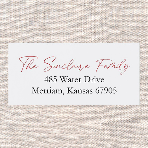 Blessings All Around Address Label, White, Address Label, Matte, White