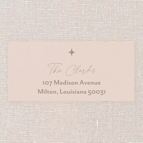 Nativity Silhouette Address Label, Beige, Address Label, Matte, Cream