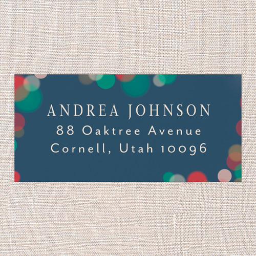Golden Toast Address Label, Blue, Address Label, Matte, Blue