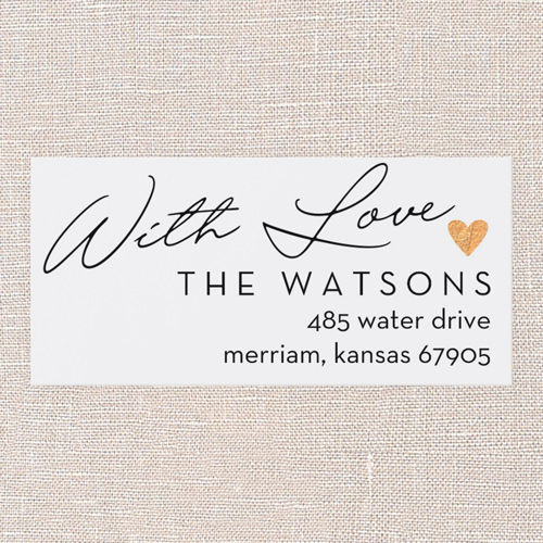 Elegant Year Moments Address Label, White, Address Label, Matte, White