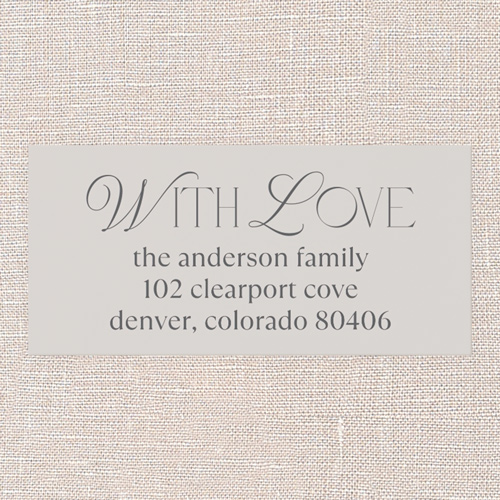 Calm Simplicity Address Label, Beige, Address Label, Matte, Wheat