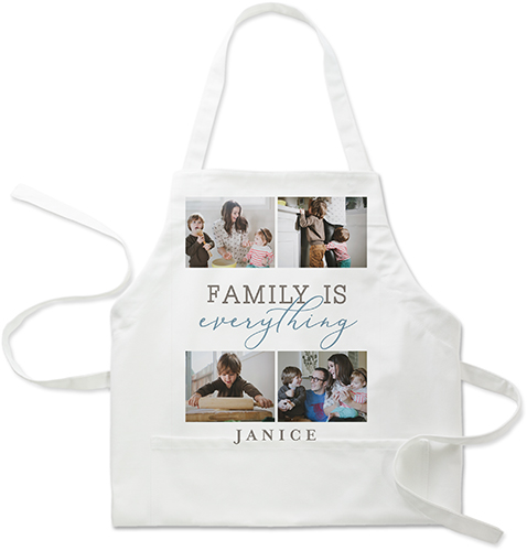 Family Is Everything Apron, Adult (Onesize), Blue