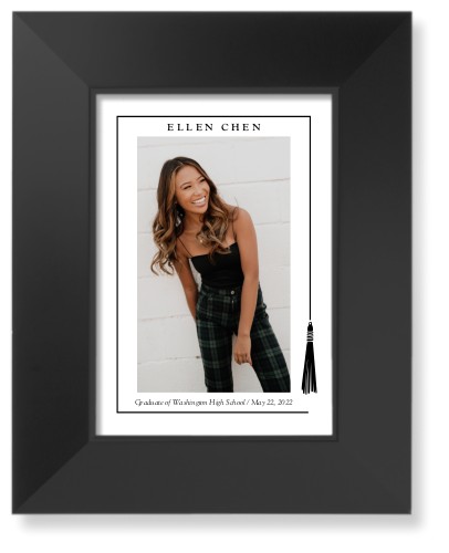 Tassel Grad Art Print, Black, Signature Card Stock, 5x7, Black, black