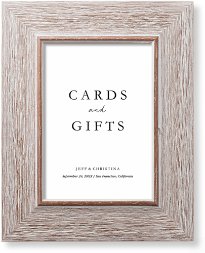 Cards and Gifts Signage Art Print, Rustic, Signature Card Stock, 5x7, Multicolor, multi