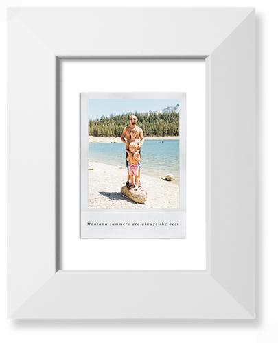 Simple Photo Frame Art Print, White, Signature Card Stock, 5x7, White