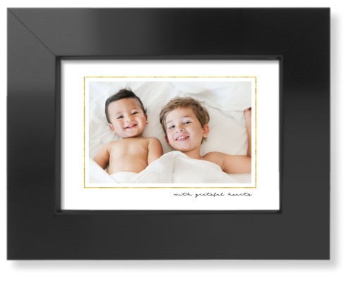 Simply Elegant Frame Art Print, Black, Signature Card Stock, 5x7, White, white