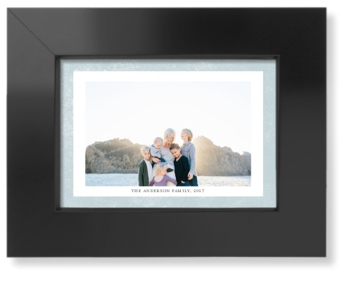 Bold Frame Landscape Art Print, Black, Signature Card Stock, 5x7, Blue, polar