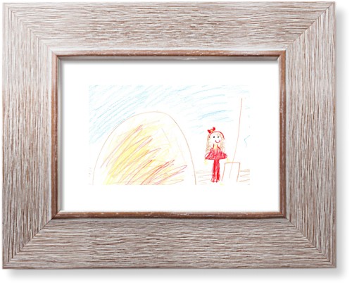 Create Your Own Kids Art Art Print, Rustic, Signature Card Stock, 5x7, Multicolor