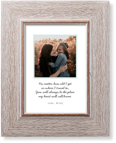 Quote For Mom Art Print, Rustic, Signature Card Stock, 5x7, Green