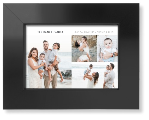 Simple Collage Art Print, Black, Signature Card Stock, 5x7, Black, black