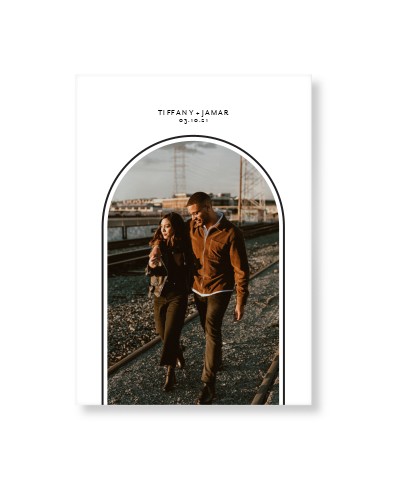 Modern Archway Art Print, -No Frame-Grey-Signature Card Stock-5x7