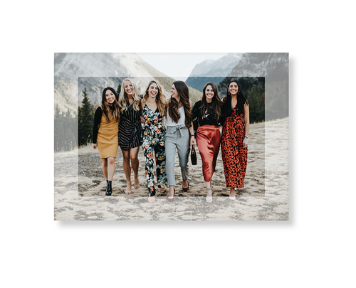 Transparent Border Art Print, -No Frame-White-Signature Card Stock-5x7