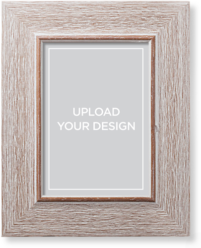 Upload Your Own Design Portrait Art Print, -Rustic-Multicolor-Signature Card Stock-5x7