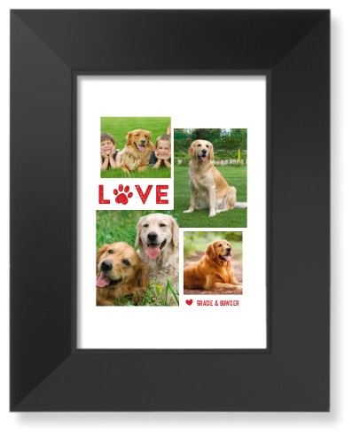 Pet Love Art Print, -Black-White-Signature Card Stock-5x7
