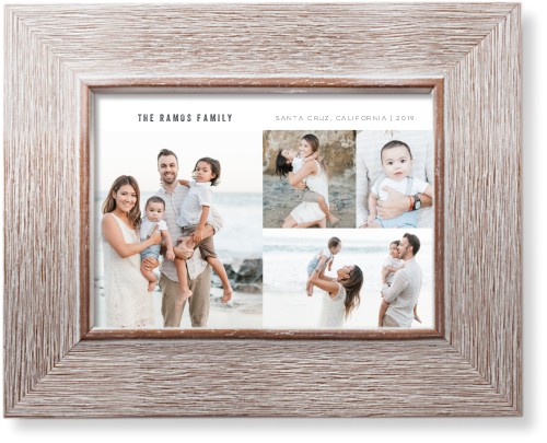 Simple Collage Art Print, Rustic, Signature Card Stock, 5x7black