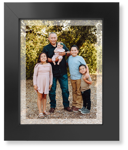 Transparent Border Portrait Art Print, Black, Signature Card Stock, 8x10, White