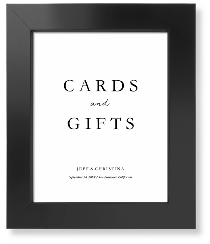 Cards and Gifts Signage Art Print, Black, Signature Card Stock, 8x10, Multicolor