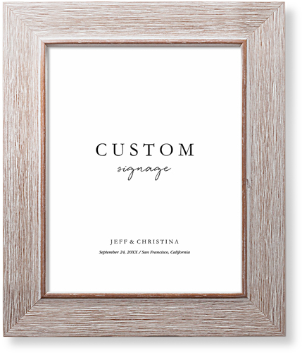 Custom Wedding Signage Art Print, Rustic, Signature Card Stock, 8x10, Multicolor, multi