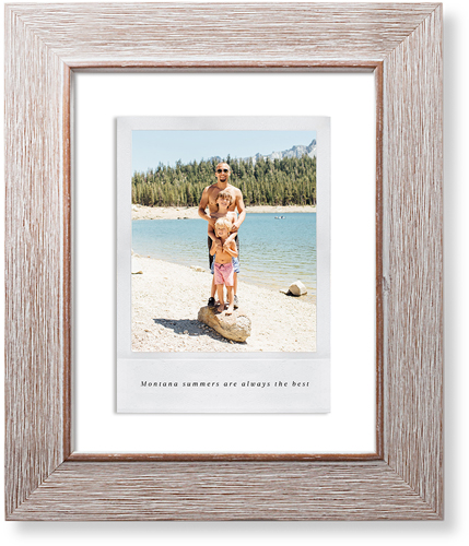 Simple Photo Frame Art Print, Rustic, Signature Card Stock, 8x10, White