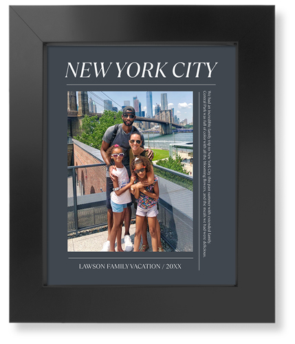 Editorial Snapshot Art Print, Black, Signature Card Stock, 8x10, Gray