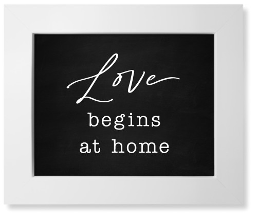 Love Is Home Art Print, White, Signature Card Stock, 8x10, Multicolor